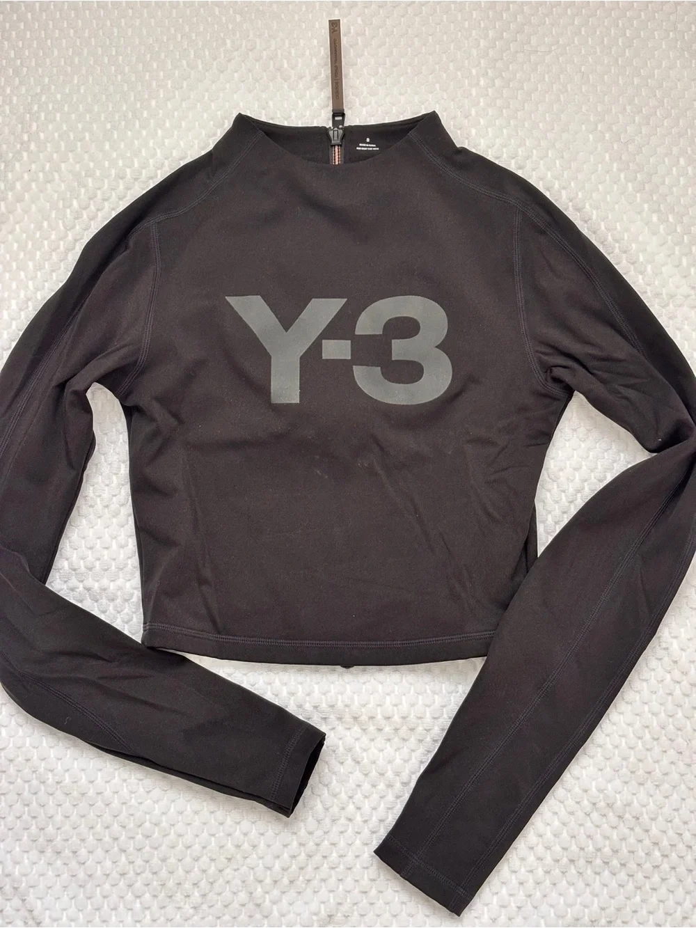 Y-3 Adidas Rash Guard Long Sleeve Crop Top